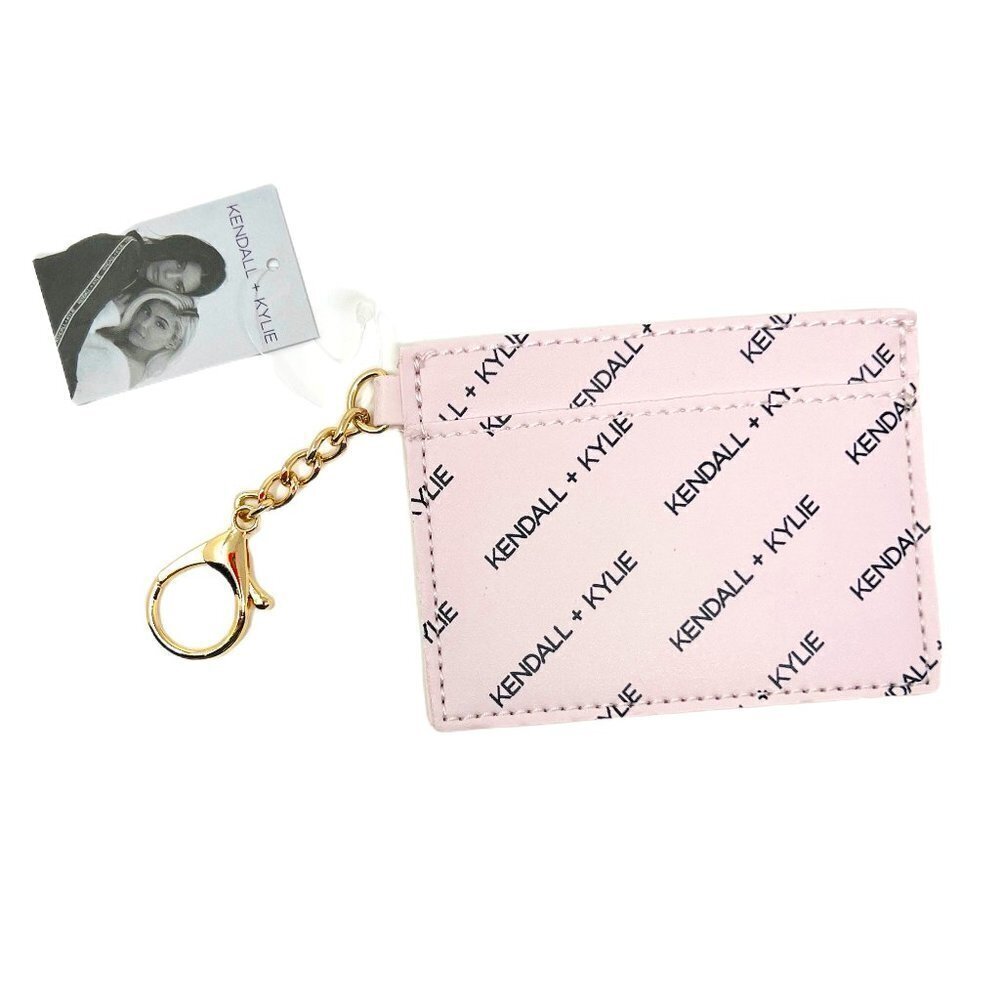 Kendall + kylie pink card holder wallet